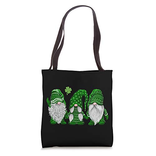 Green Sweater Gnome St. Patrick's Day Clover Irish Gnome Tote Bag
