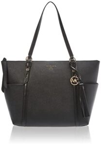 michael kors sullivan large top zip tote black one size