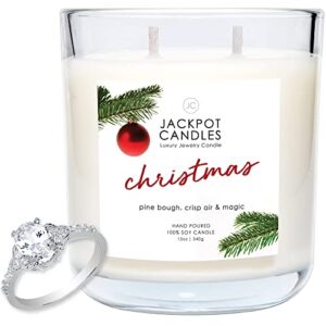 jackpot candles christmas candle with ring inside (surprise jewelry valued at 15 to 5,000 dollars) ring size 9
