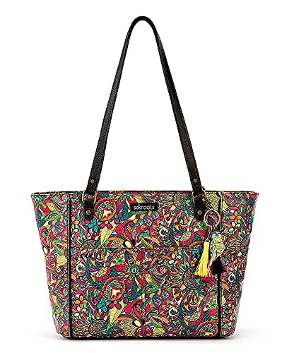 Sakroots womens Women's Metro tote, Rainbow Spirit Desert