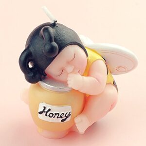 Bee Baby Honey Birthday Candle Cake Topper Candle for Baby Shower Favors Party Decoration