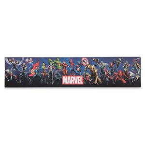 open road brands marvel gallery wrapped canvas wall decor – large superhero picture featuring marvel characters for man cave, bedroom or movie room
