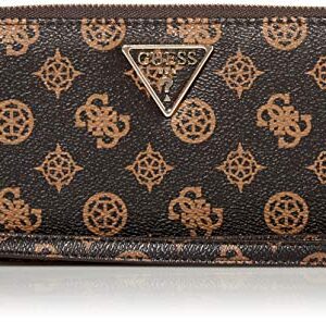 GUESS Sandrine Large Zip Around Wallet, Mocha