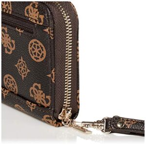 GUESS Sandrine Large Zip Around Wallet, Mocha