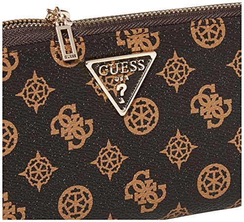 GUESS Sandrine Large Zip Around Wallet, Mocha