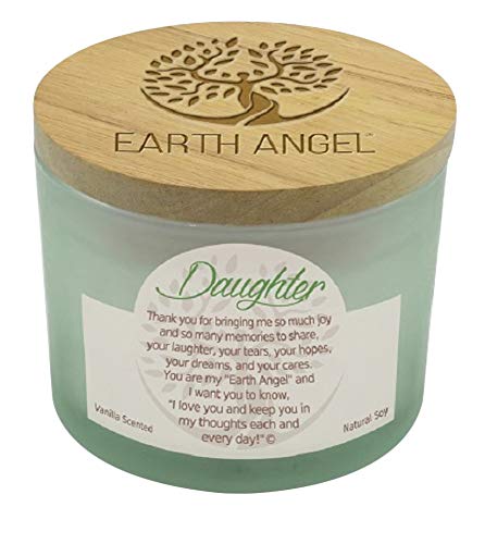 Earth Angel Natural Soy Candle Vanilla Fragrance 2-Wick 12 Ounce (Daughter)