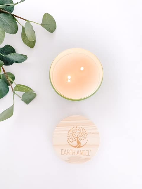 Earth Angel Natural Soy Candle Vanilla Fragrance 2-Wick 12 Ounce (Daughter)