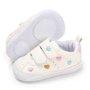 E-FAK Baby Boys Girls Shoes Non-Slip Rubber Sole Infant Toddler Sneakers Crib First Walker Shoes(0-18 Months) (01 Multi-Color, 0_Months)