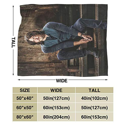 The Walking Dead Daryl Dixon Blanket Soft Plush Throw Blanket - Super Fuzzy Fleece Blanket for Couch Bed Sofa All Season 80"X60"