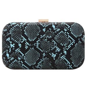 fawziya evening bags and clutches for women snakeskin clutch-green