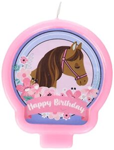 saddle up birthday candle | 2 1/2″ w x 2 1/2″ h | 1 pc