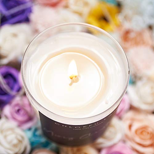 Chloefu LAN White Gardenia Scented Candles,Luxury Candle for Home Scented,Candle Gifts for Women, Paraffin-Grade Wax Candle with up to 100 Hour Burn Time, Large Jar,14.1oz