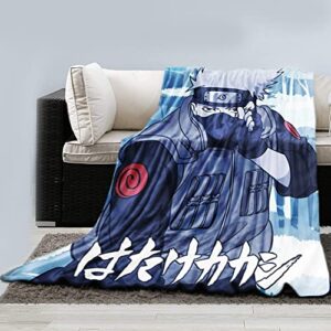 naruto shippuden 45″ x 60″ fleece blanket, featuring kakashi hatake, bedding, throw, home decor by just funky, officially licensed