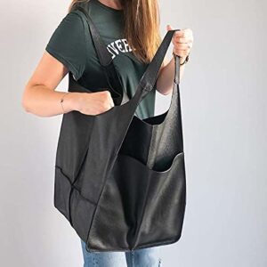 VALINK Women's Satchel Purses Large PU Leather Satchel Handbag Work Tote Shoulder Bags Purse Soft Crossbody Oversized Bag