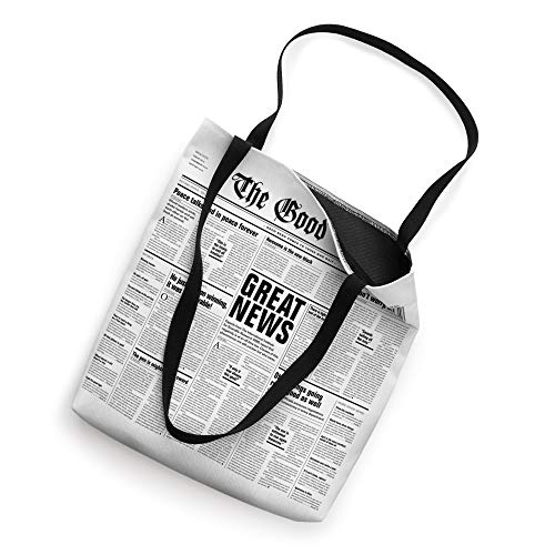 The Good Times Funny Newspaper Journalism Motivation White Tote Bag