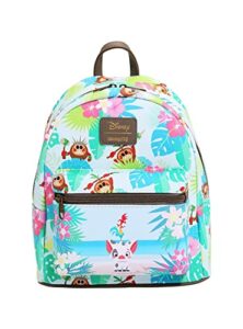 loungefly disney moana pua hei hei kakamora floral mini backpack