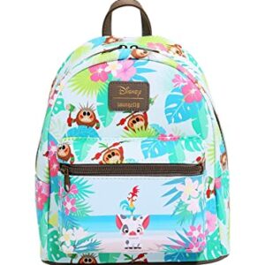 Loungefly Disney Moana Pua Hei Hei Kakamora Floral Mini Backpack