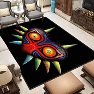 Majora's Mask Area Rugs Non-Slip Floor Mat Doormats Home Runner Rug Carpet for Bedroom Indoor Outdoor Kids Play Mat Nursery Throw Rugs Yoga Mat