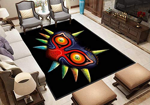 Majora's Mask Area Rugs Non-Slip Floor Mat Doormats Home Runner Rug Carpet for Bedroom Indoor Outdoor Kids Play Mat Nursery Throw Rugs Yoga Mat