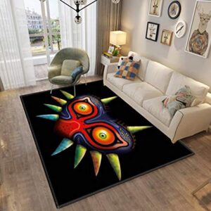 Majora's Mask Area Rugs Non-Slip Floor Mat Doormats Home Runner Rug Carpet for Bedroom Indoor Outdoor Kids Play Mat Nursery Throw Rugs Yoga Mat