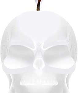 7-Star Skull Candle 3 Pack Horror and Novelty Decor, Home Decorative Themed Candles for Halloween, Birthday Candle Gifts, Scary Christmas Party Accessories, White - Red - Black