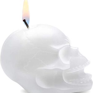 7-Star Skull Candle 3 Pack Horror and Novelty Decor, Home Decorative Themed Candles for Halloween, Birthday Candle Gifts, Scary Christmas Party Accessories, White - Red - Black