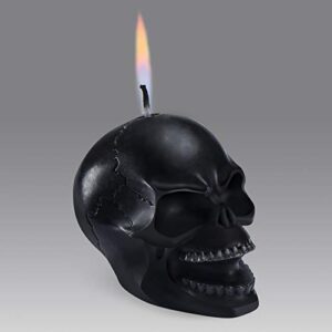 7-Star Skull Candle 3 Pack Horror and Novelty Decor, Home Decorative Themed Candles for Halloween, Birthday Candle Gifts, Scary Christmas Party Accessories, White - Red - Black