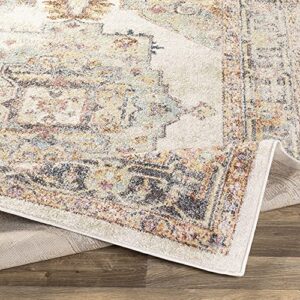 Artistic Weavers Solk Vintage Medallion Area Rug,7'10" x 10'3",Khaki