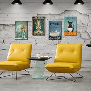 HOUVSSEN Metal Sign Lemon Farm Logo Farmhouse Lemon Wall Art Poster Home Decoration Sign Wall Decoration 8x12 inch