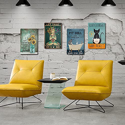 HOUVSSEN Metal Sign Lemon Farm Logo Farmhouse Lemon Wall Art Poster Home Decoration Sign Wall Decoration 8x12 inch