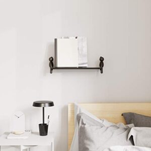 Umbra Buddy Floating Wall Shelf, Black