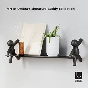 Umbra Buddy Floating Wall Shelf, Black