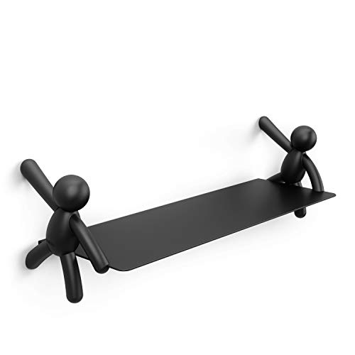 Umbra Buddy Floating Wall Shelf, Black