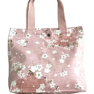 Charming Floral Cloth Mini Tote Bag 9x8x3in (cherry blossom)