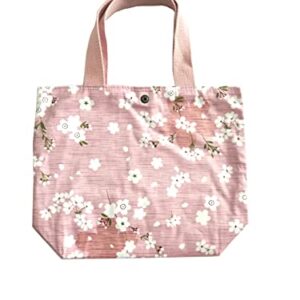 Charming Floral Cloth Mini Tote Bag 9x8x3in (cherry blossom)