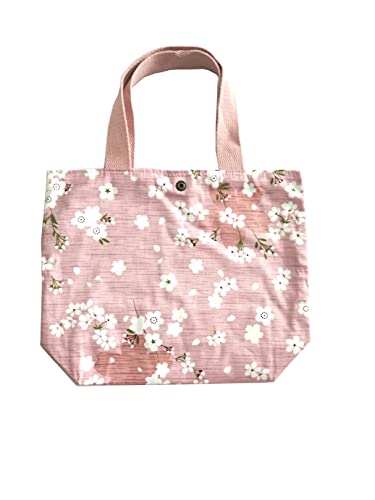 Charming Floral Cloth Mini Tote Bag 9x8x3in (cherry blossom)