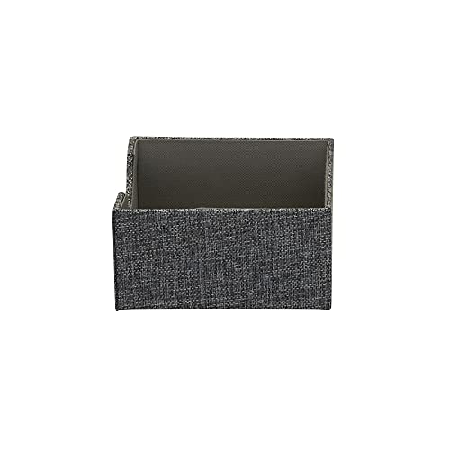 Household Essentials Graphite Small Square Organizer Boxes for Storage | 2pc Set