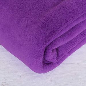 Threadart Personalized Embroidered Super Soft Ultra Plush Fleece Throw Blankets 50"x60" | Fuzzy Soft Cozy Microfiber Free Custom Embroidery Included Perfect for Gifts| Purple
