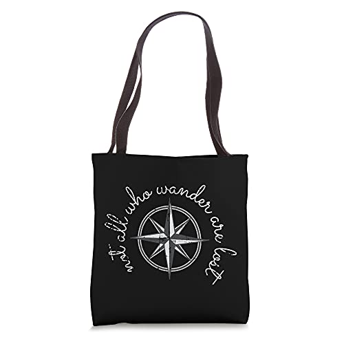 Not All Those Who Wander Are Lost - Vintage Hiking, Camping Tote Bag