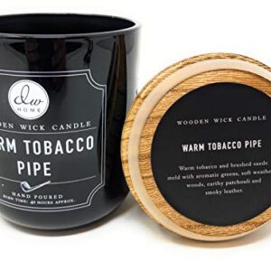 DW Home Warm TOACCO Pipe Wooden Wick Candle 11.5 Ounces