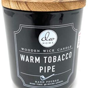 DW Home Warm TOACCO Pipe Wooden Wick Candle 11.5 Ounces