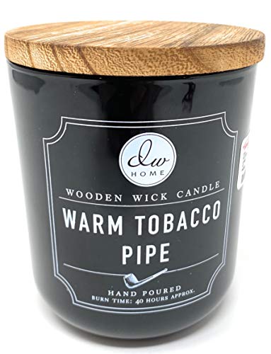 DW Home Warm TOACCO Pipe Wooden Wick Candle 11.5 Ounces