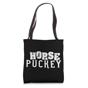 southern mom cuss word gift funny saying horse puckey tote bag