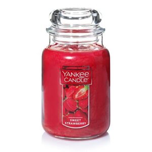 sweet strawberry large jar candle,fresh scent