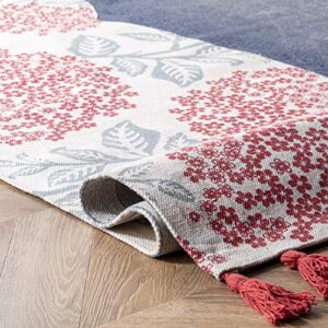 nuLOOM Thomas Paul Printed Flatweave Cotton Fabled Whale Runner Rug, 2' 6" x 6', Multi