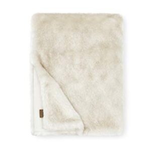 UGG Firn Soft Faux Fur Throw Blanket, Natural