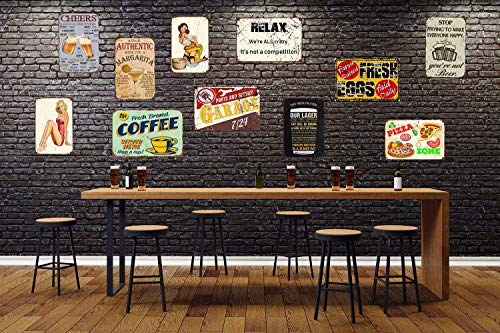 Angeloken New Metal Tin Sign Retro Vintage-No Trespassing-are You Bulletproof Or Just Stupid!?-Aluminum Sign for Home Coffee Wall Decor 8x12 Inch