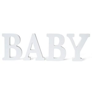 ansomo baby letters small table sign baby shower centerpiece party decorations white