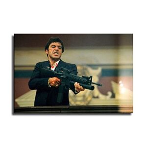 superyufeng godfather scarface canvas art poster and wall art picture print modern family bedroom decor posters 16x24inch(40x60cm)