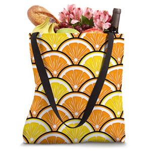 Orange Lemon Fruit Themed Decorative Slices Gift Idea Women Tote Bag